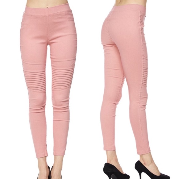 RESTOCKED▪️ moto jeggings skinny blush pink - Picture 2 of 2